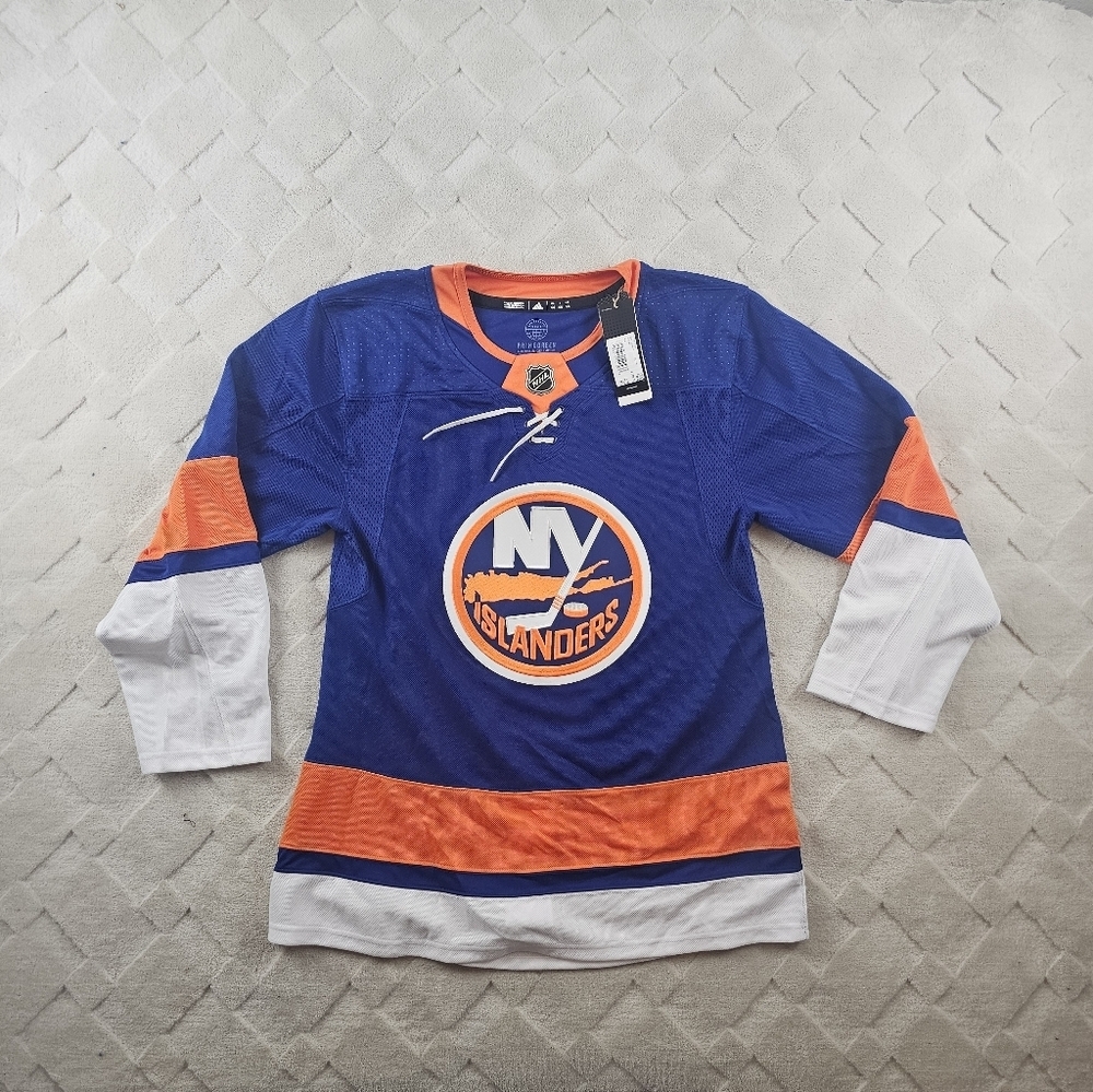 Adidas New York Islanders Hockey Home Jersey Mens 44 (XS) Blue and Orange